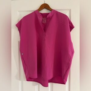 Figs pink Rafaela top